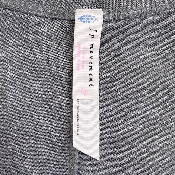 Free People Movement Sweet Flow Ruffle Pant Gray - Picture 5 of 11